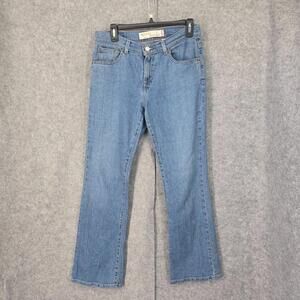 Vtg Levis 515 Jeans Womens 8 M Bootcut‎ Lower Rise Blue Denim Western Distressed